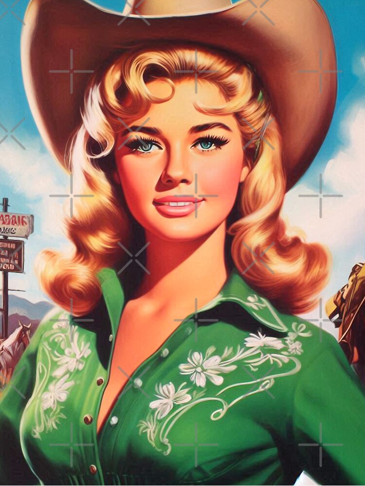 Retro Cowgirl Pinup by PulpVintage