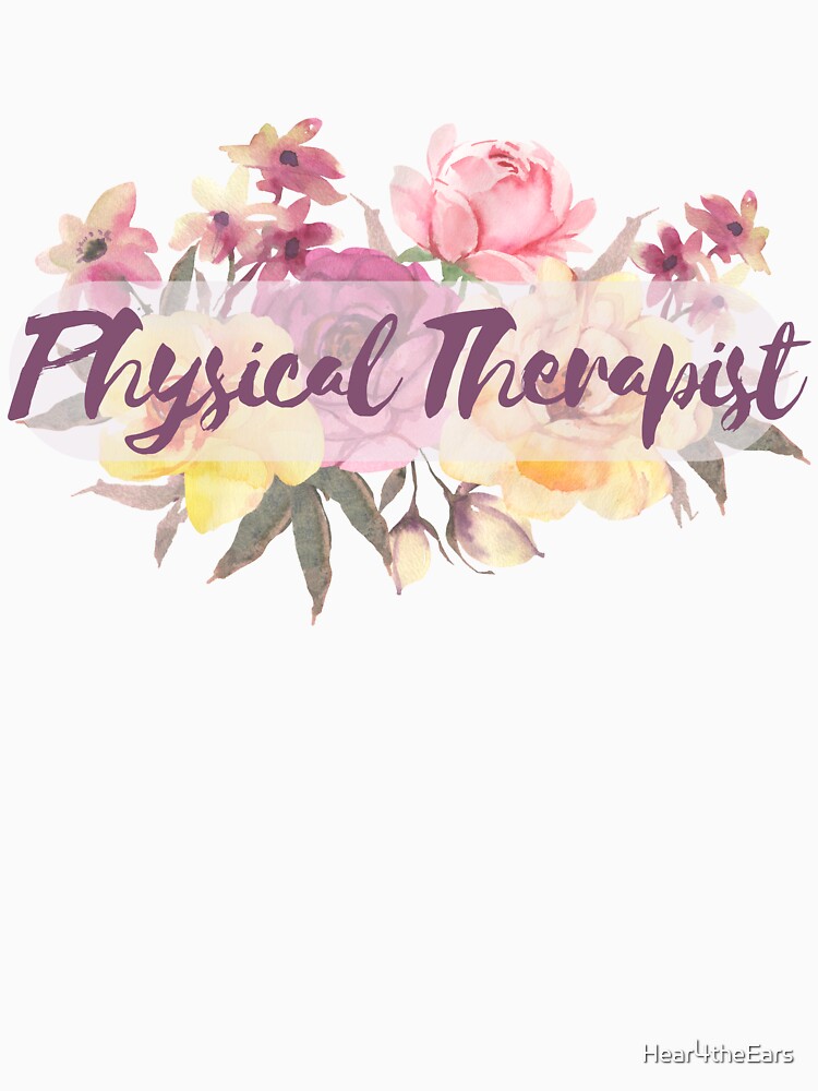 Physical Therapist Sweet Floral Bundle Pinks and Purples by Hear4theEars