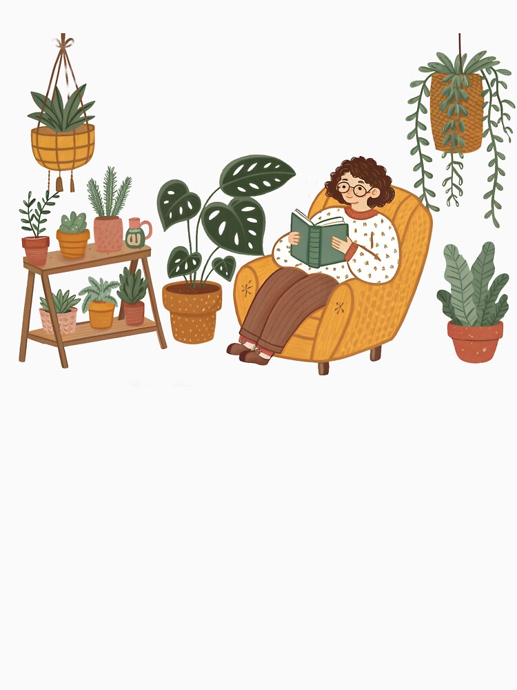 Sorry I Have Plans With My Plants - Cozy Introvert Plant Mom Gift by Karma Arts