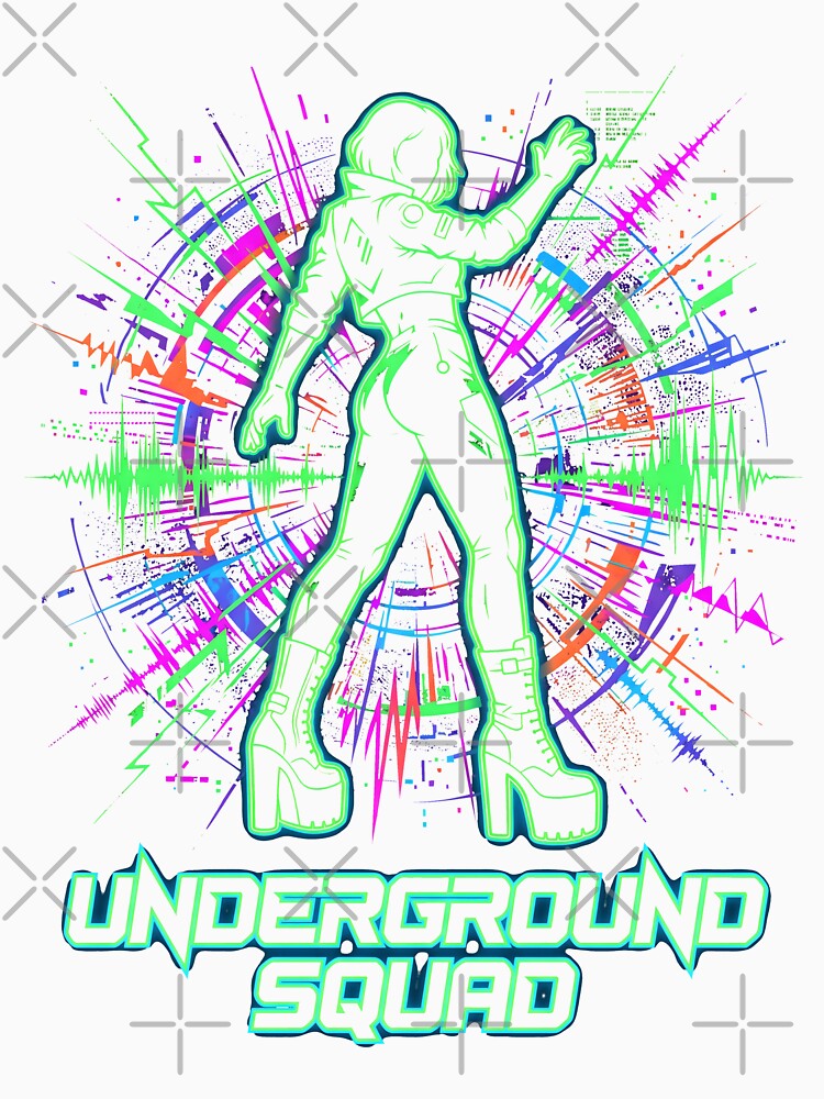 Cyberpunk Acid Techno Underground Squad Rave by SplashTastic