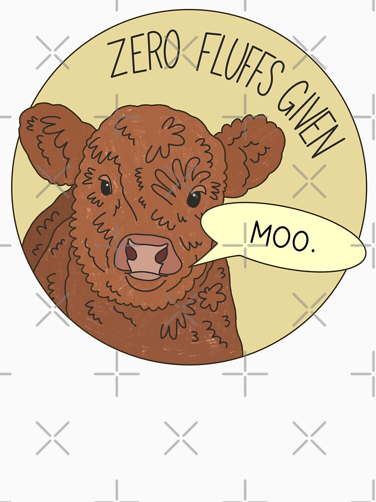 Zero fluffs given cow by PeachCatDesigns