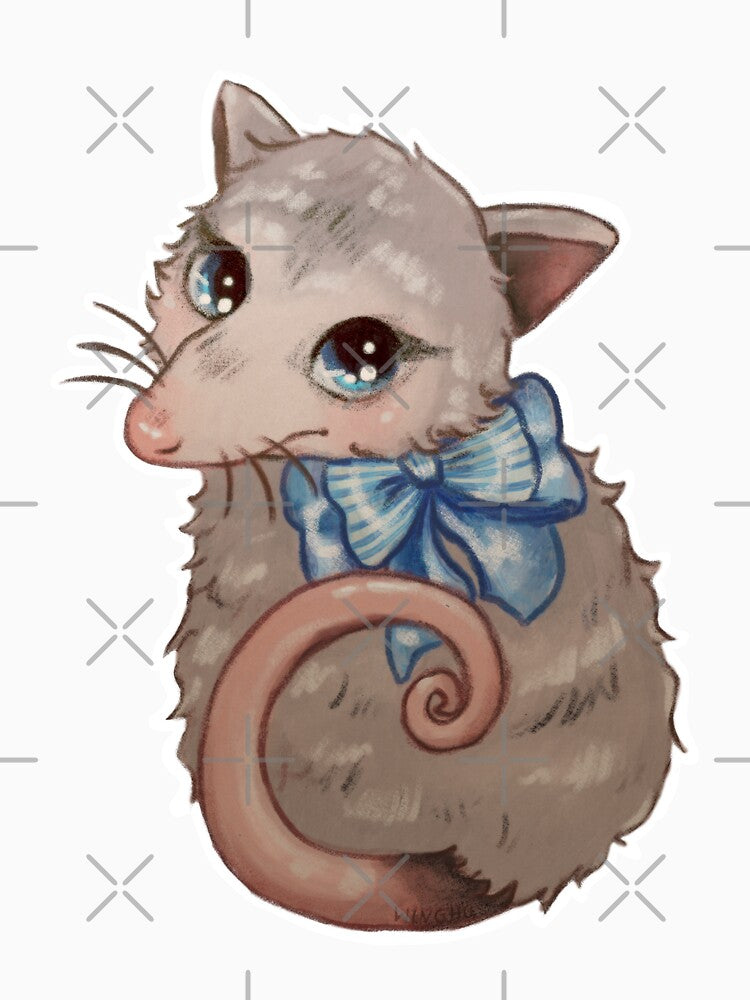 Kitsch Vintage Trash Cat Opossum by Jenna Wing-Hu