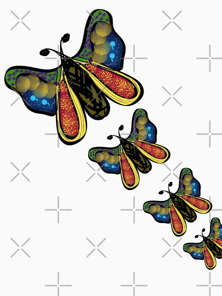 Boho Butterfly Flight | Whimsical Nature Illustration by HopeAndHustle