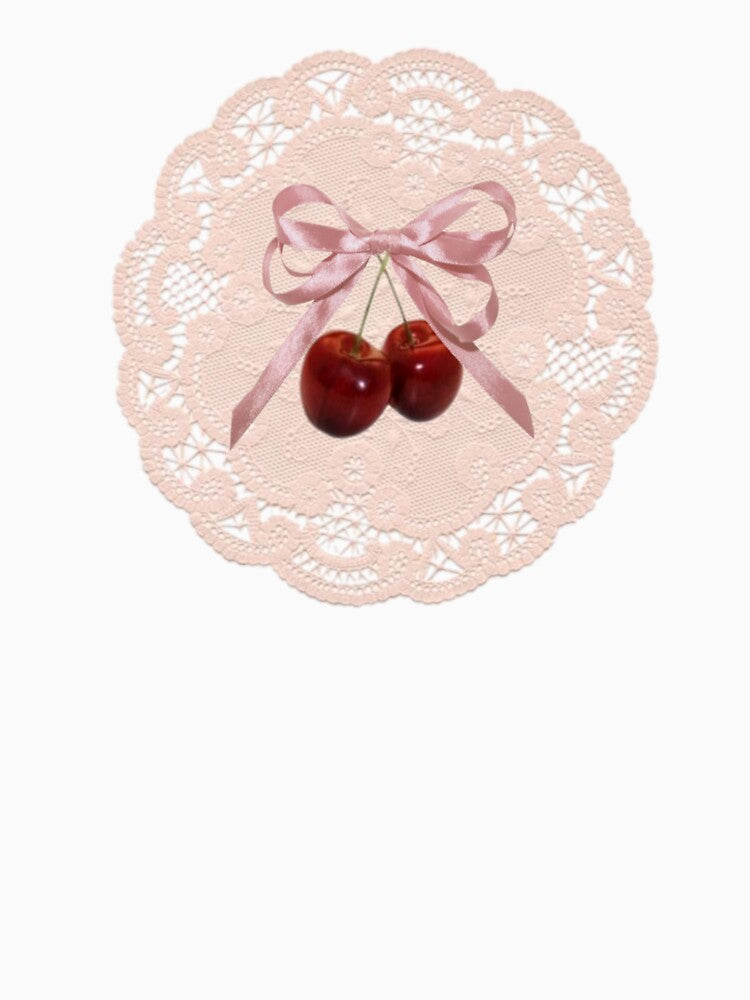 Cherry and ribbon bow by Pixiedrop