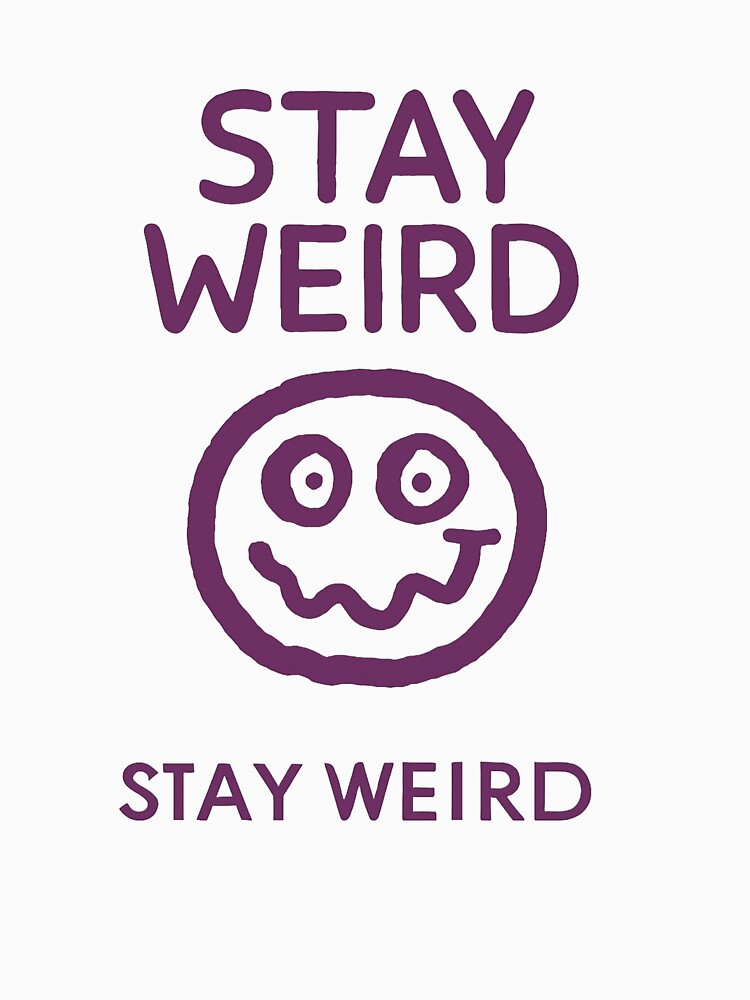 Stay Weird – Embrace Your Quirky Side | Doodle Face Tee by CuteOasis