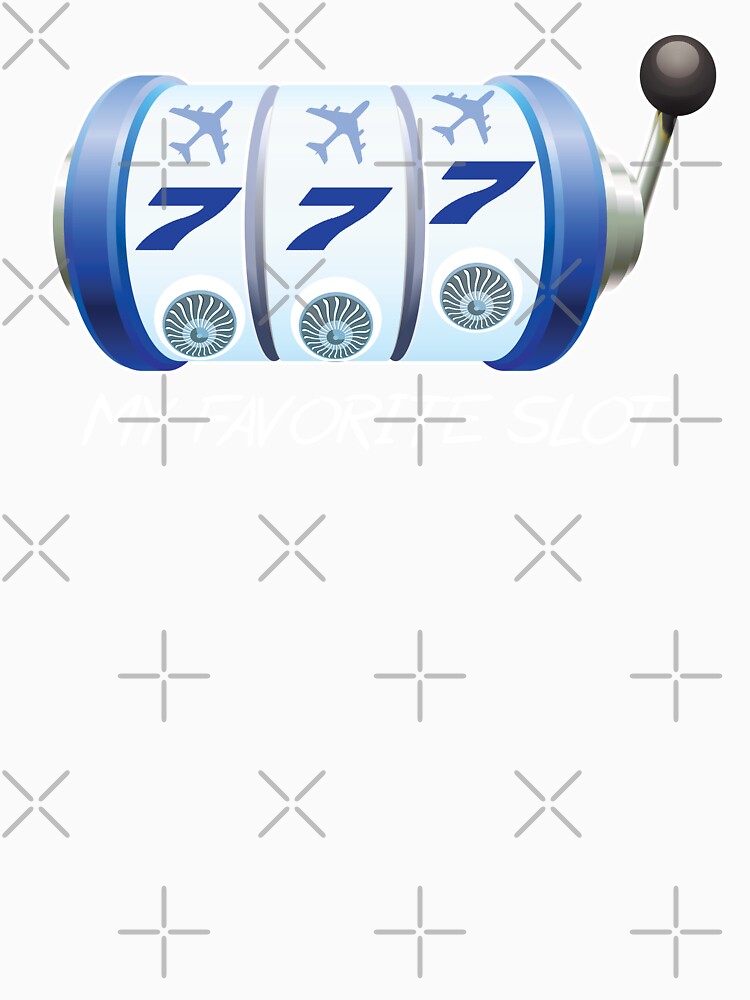 Funny Aviation Slot Machine - Airplane Lover design Navy Background by Ikaroots