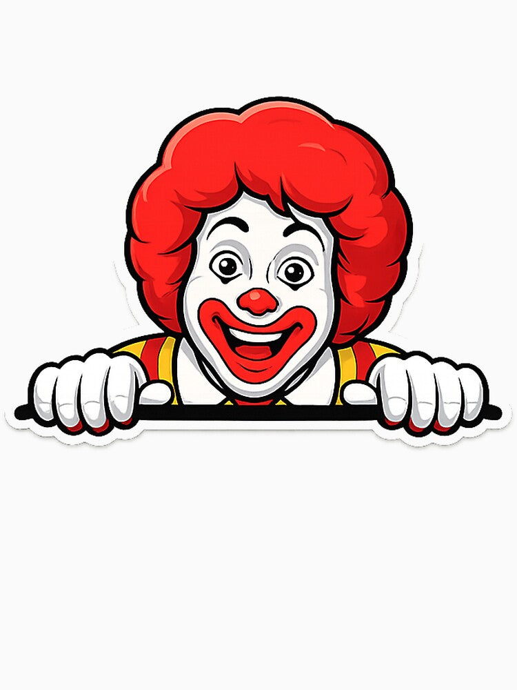 Ronald McDonald Peeker by StickerPeekers