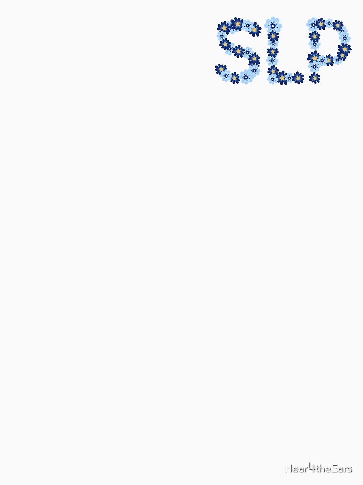 Blue and Navy Floral SLP for Speech Language Pathologists by Hear4theEars