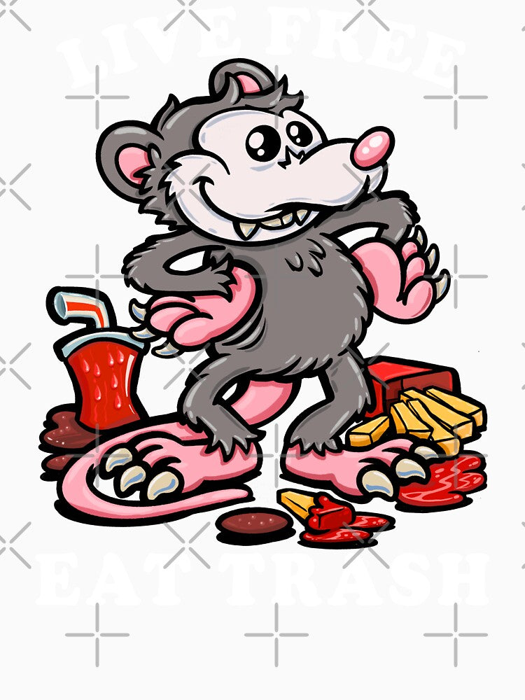Opossum meme: Live free, eat trash Classic by pablomendoza