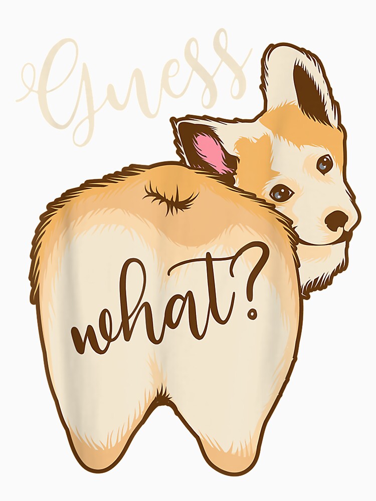Cool Guess What Pembroke Welsh Corgi Butt Gift Fan by jennifera11