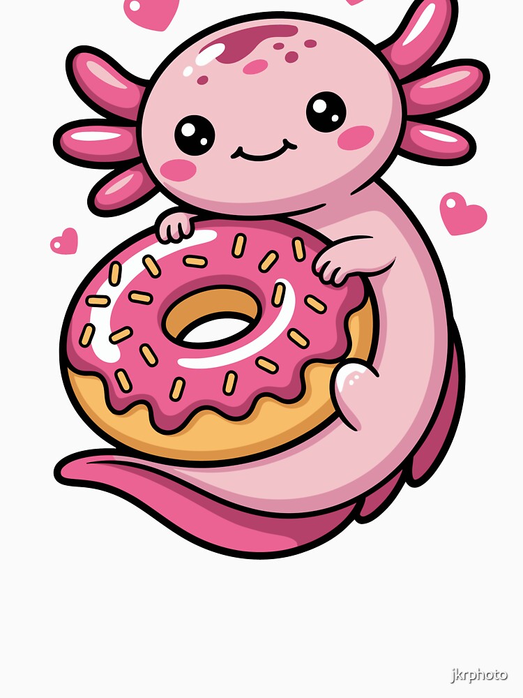 Axolotl with Donut by jkrphoto