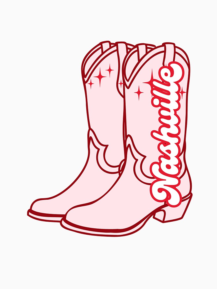 Nashville Cowgirl Boots – Pink Western Country Aesthetic by MeaksDesigns