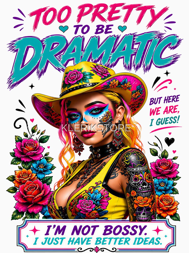 Cowgirl Pop Art Too Pretty To Be Dramatic by KLERIKSTORE