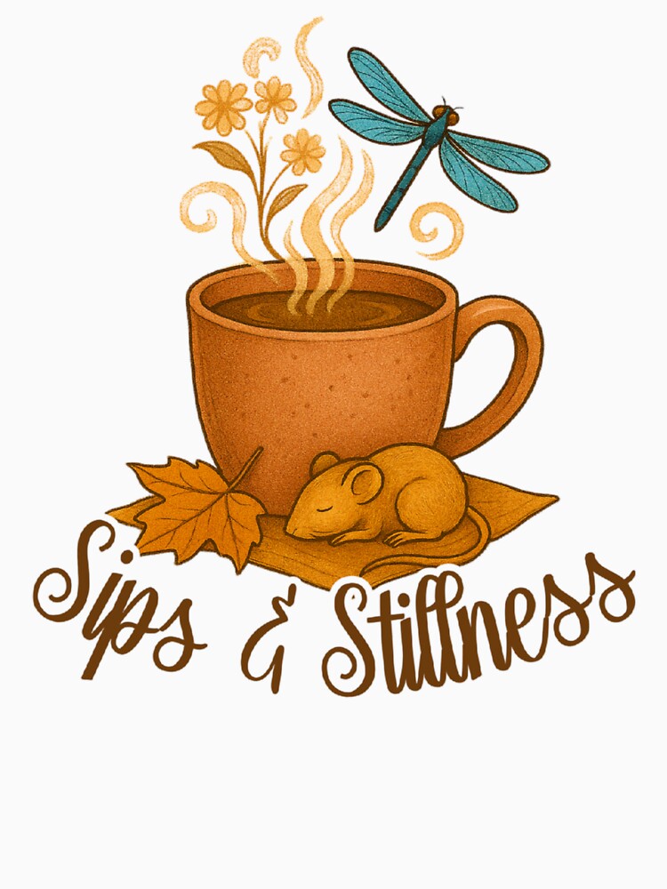 Sips & Stillness Whimsigoth Design by CottonandQuill