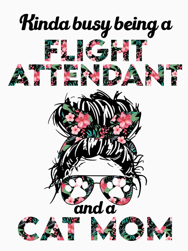 Flight Attendant And Cat Mom by mpckkkta78