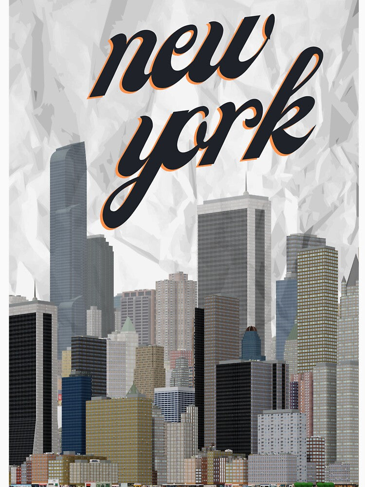 new york poster, sticker, magnet, shirt, etc by Mena P
