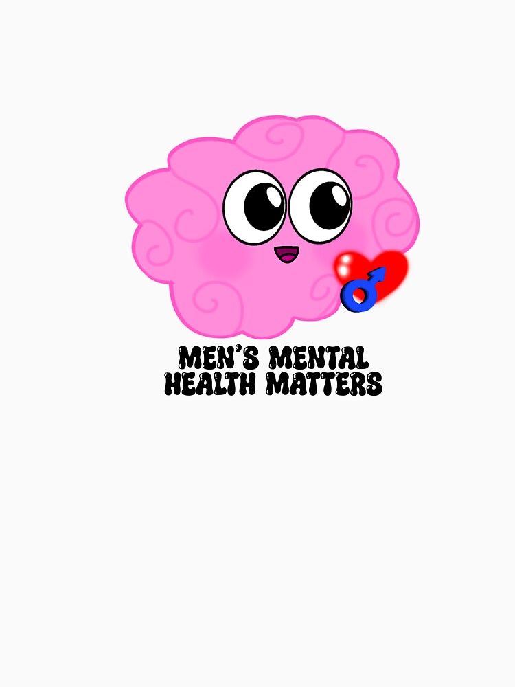 Men’s Mental Health Matters Brain by LaurenEhretArt