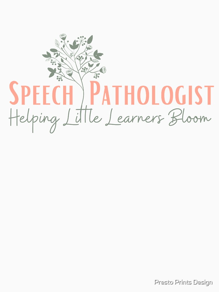 Speech Pathologist – Helping Little Learners Bloom | Speech Therapist by Presto Prints Design