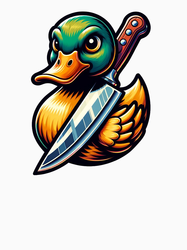 Duck Halloween with Knife by FunnyDsgn