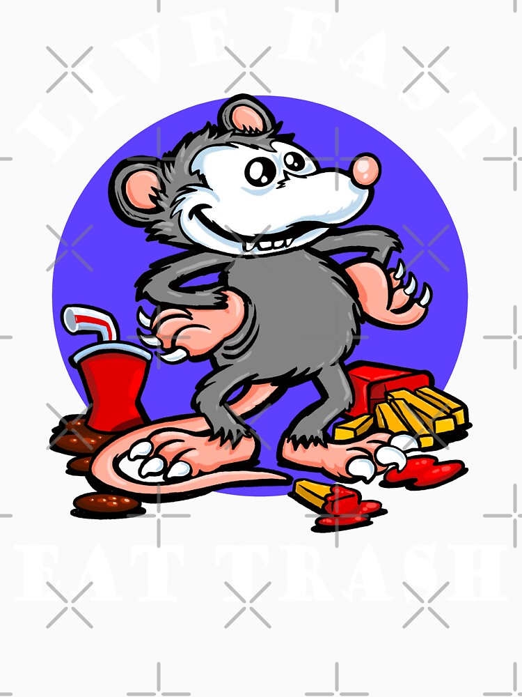 Opossum: Live fast, eat trash Classic by pablomendoza