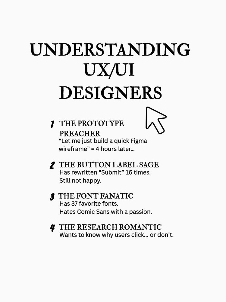 Understanding UX/UI Designers – Funny Interface Life Definitions by PsyFlow35