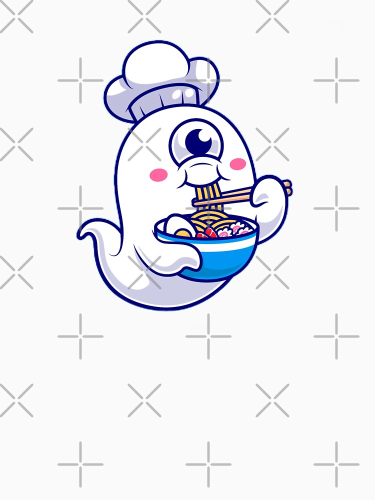 Ramen Eating Ghost Cute - Funny Halloween by Cutefy