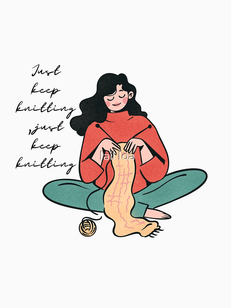 just keep knitting, just keep knitting by Iail Ioa