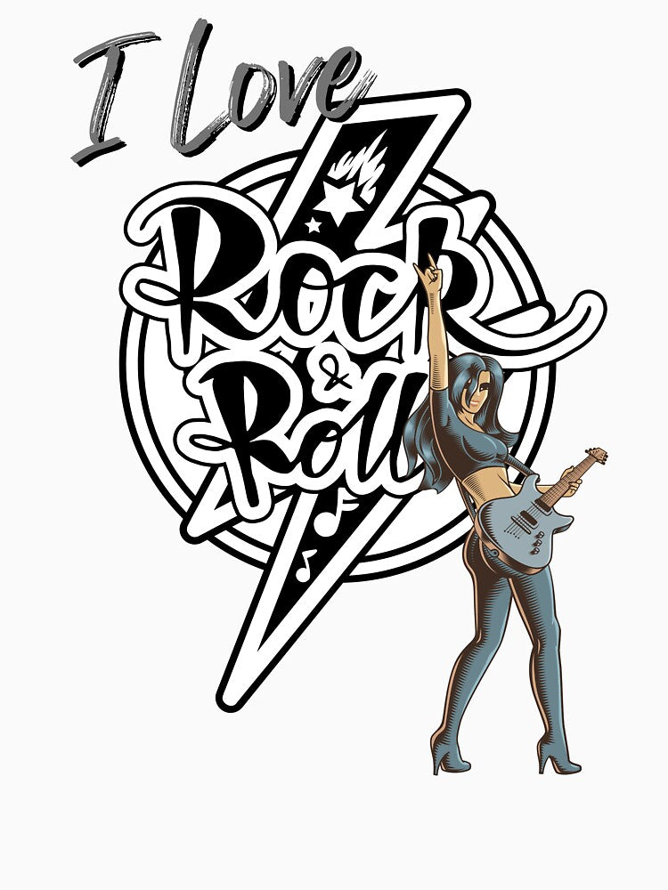 I Love Rock & Roll - White, Light by Mean-Musician