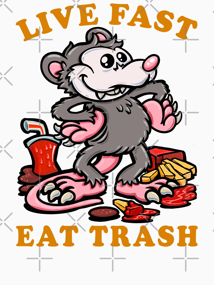 Opossum meme: Live fast, eat trash Classic by pablomendoza