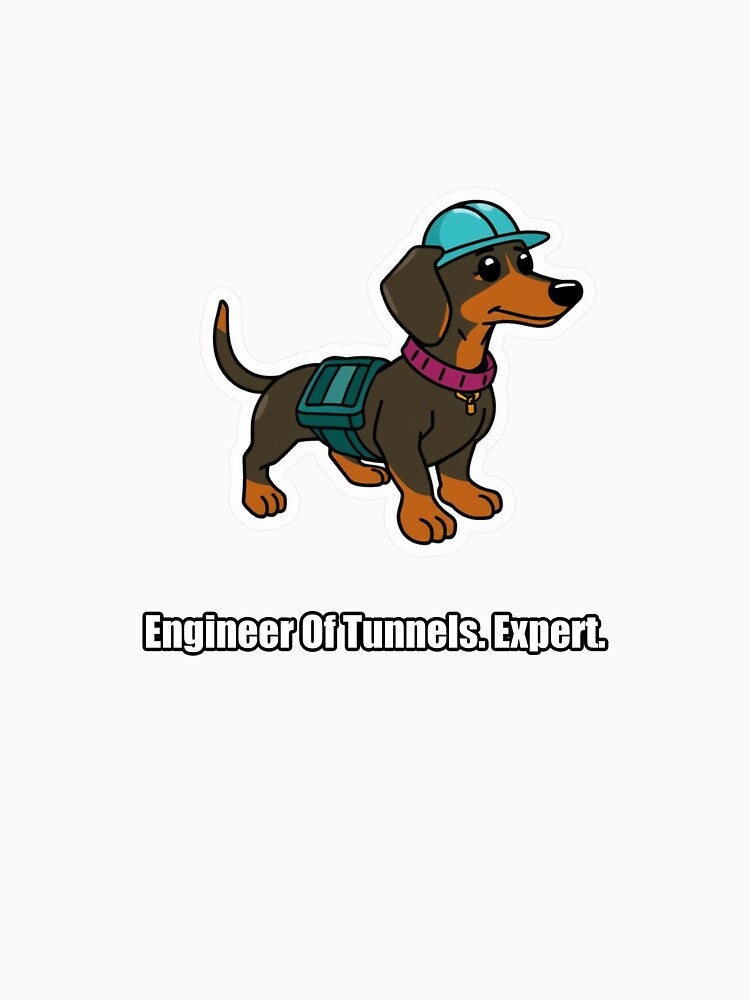 Dachshund - Engineer Of Tunnels Expert - Funny Dachshund Gift by pawdrops