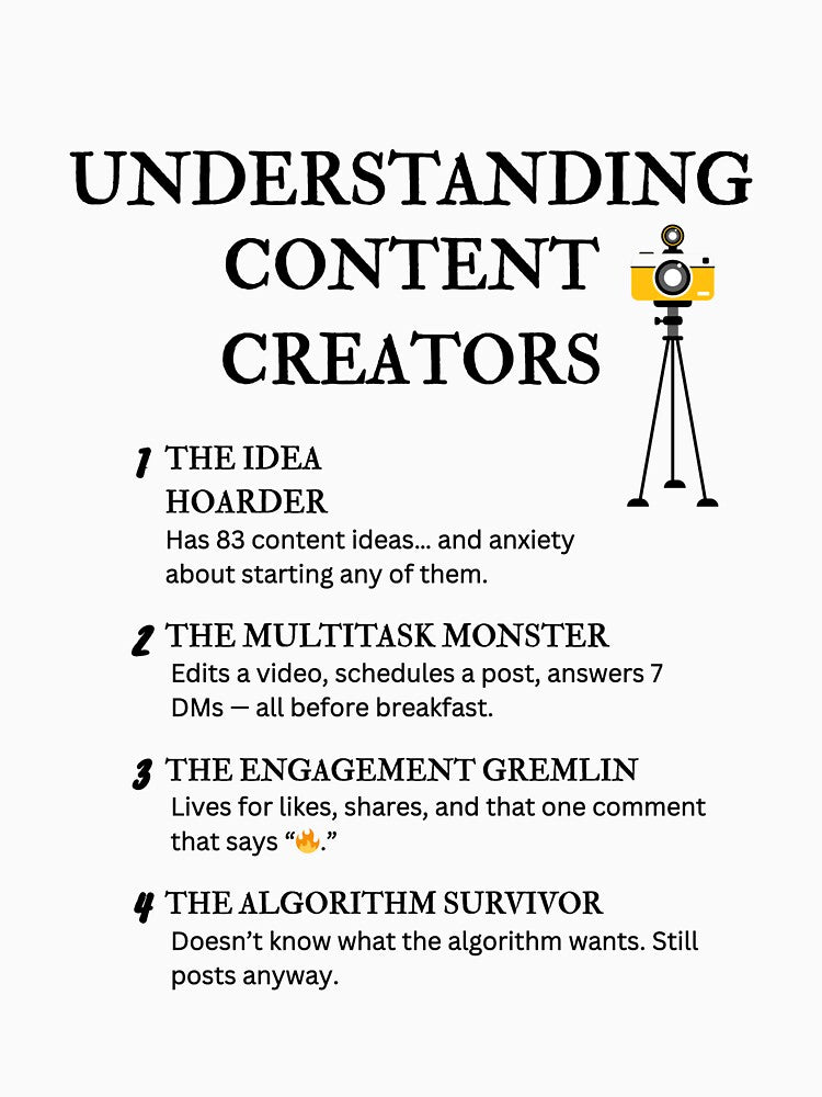 Understanding Content Creators – Funny Digital Creator Quotes & Internet Life by PsyFlow35