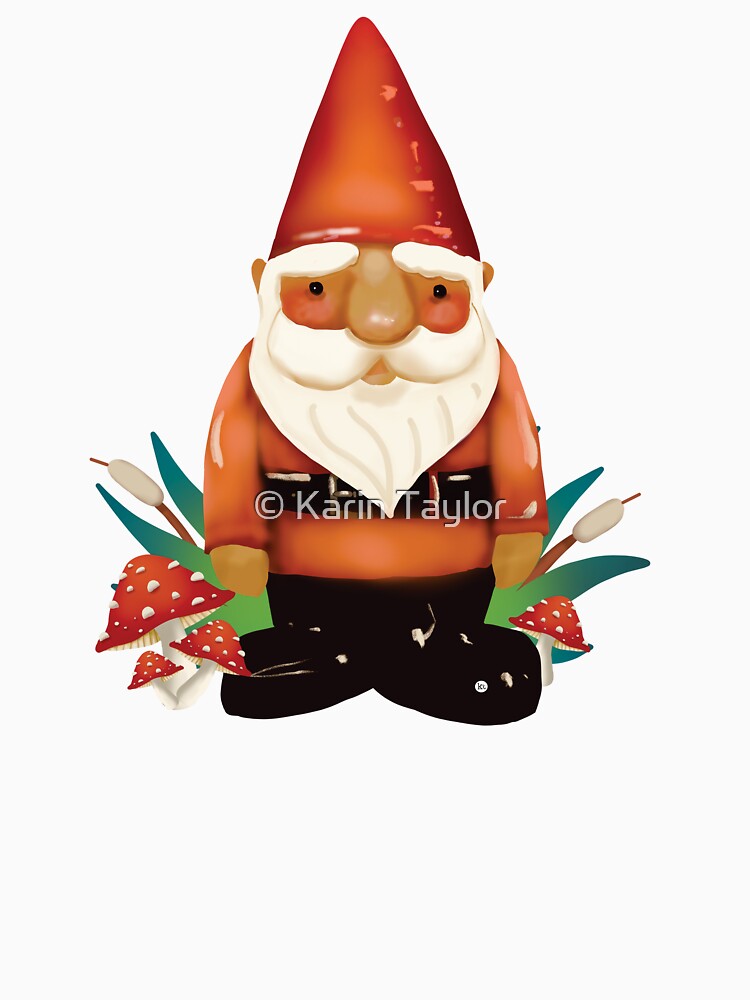 Whimsical Garden Gnome by Karin Taylor