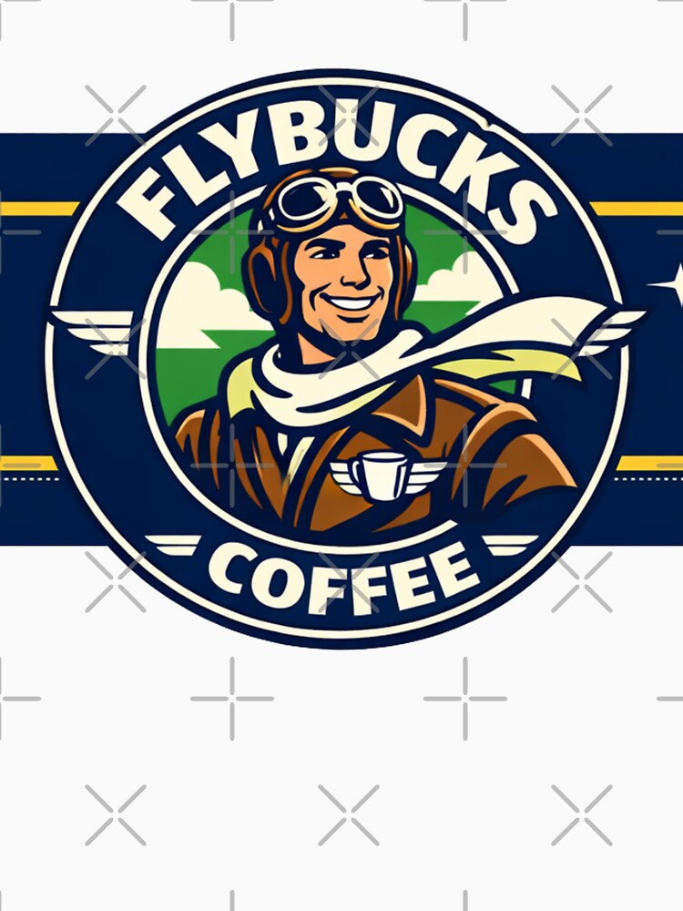 Flybucks Coffee – Retro Pilot Parody Mug | Pre‑Flight Fuel Since 1903 by VoglR