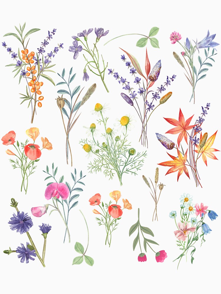Whimsical Fairycore Springtime WIldflowers by CityVine
