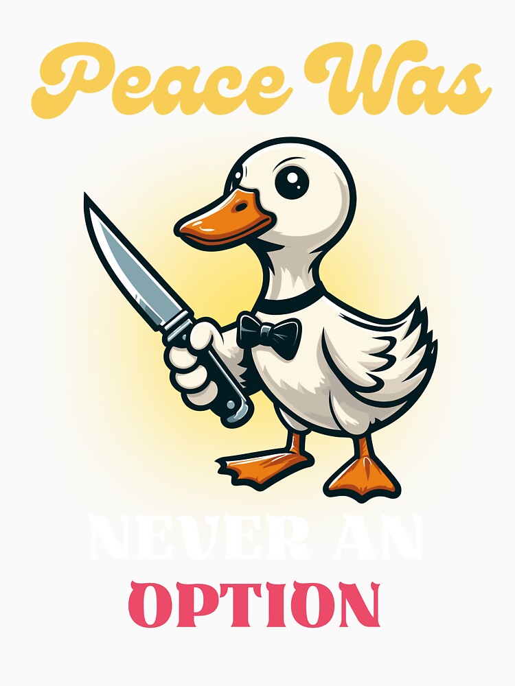 Peace Was Never An Option - Duck with Knife by Kawaii-n-Spice