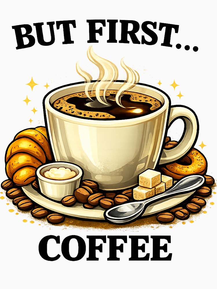 But First Coffee – Funny Coffee Lover Design by Boot Culture
