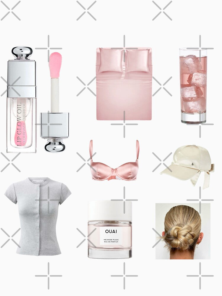 pink silk aesthetic set by delicate-pov