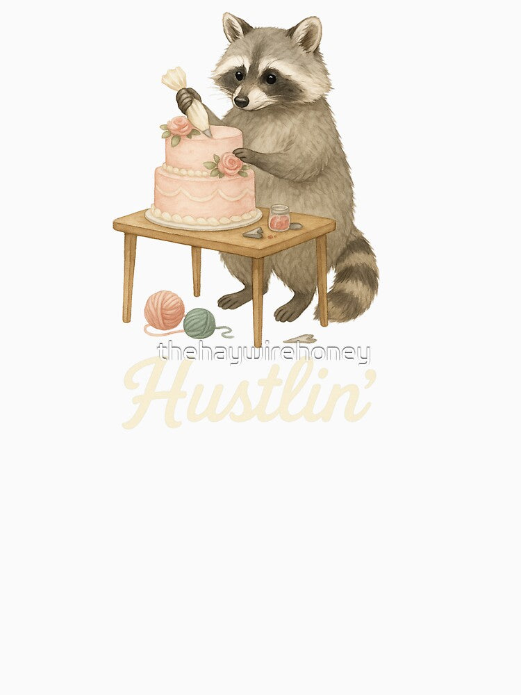 Raccoon Baker Hustlin' by thehaywirehoney