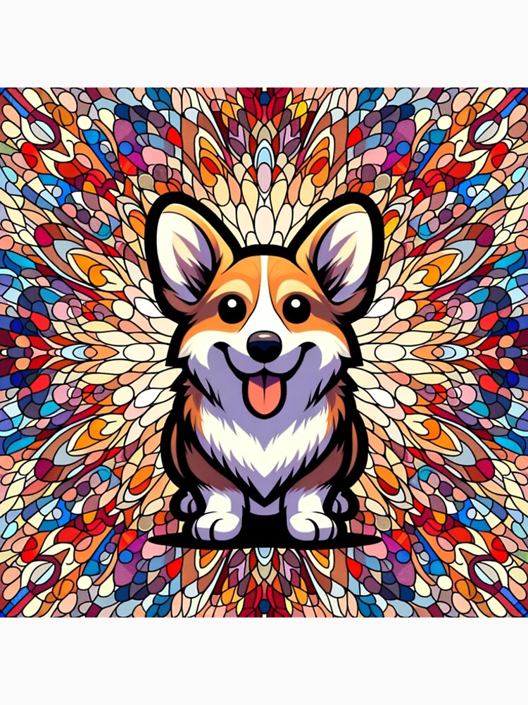Vibrant Corgi by CharmStudio