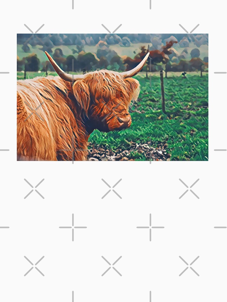 Scottish Highland Cow Painting by TheAnimalZ00