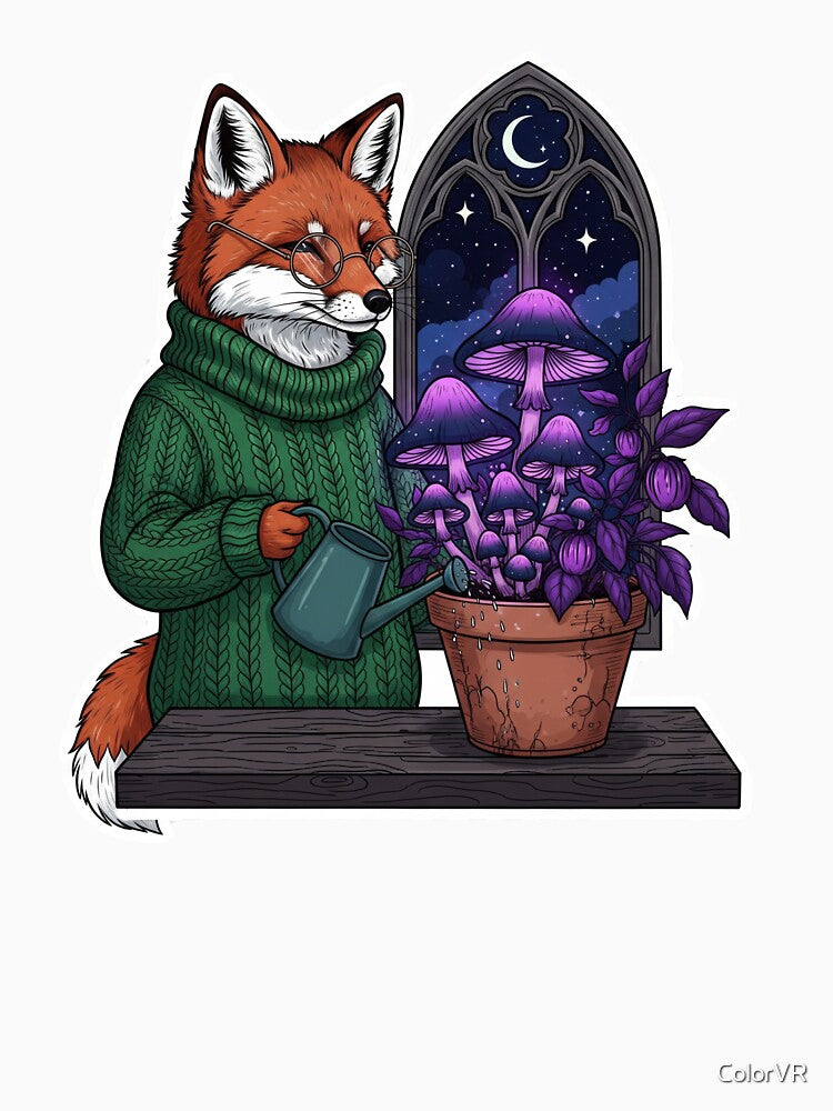 Introvert Fox in a Cozy Gothic Garden Nook by ColorVR