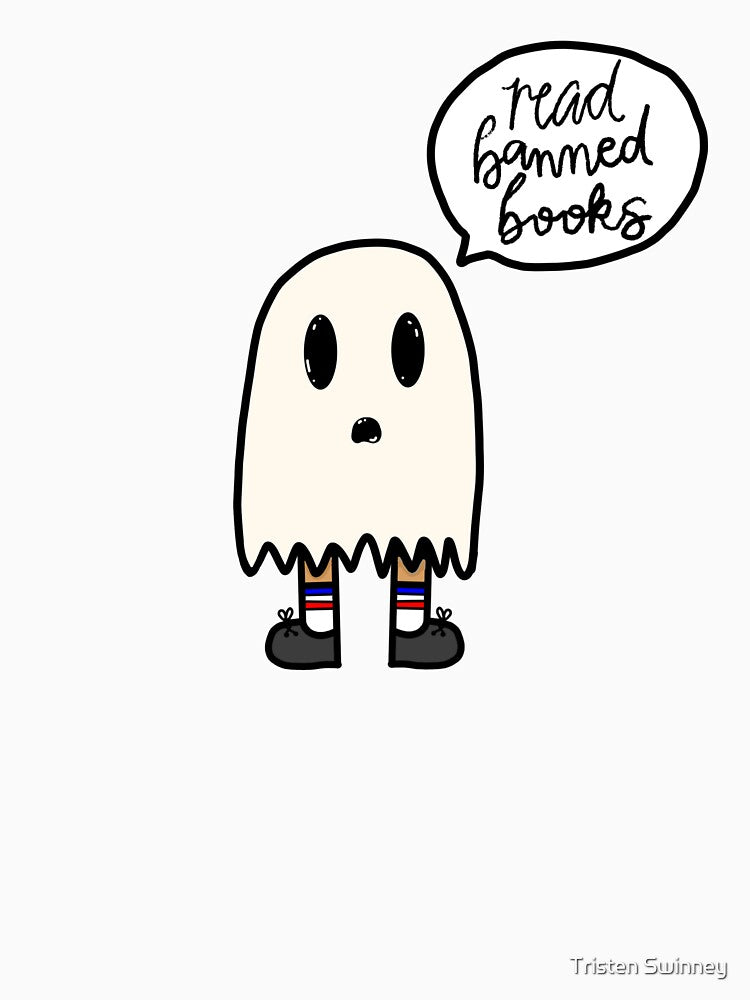 Read Banned Books ghost by Tristen Swinney