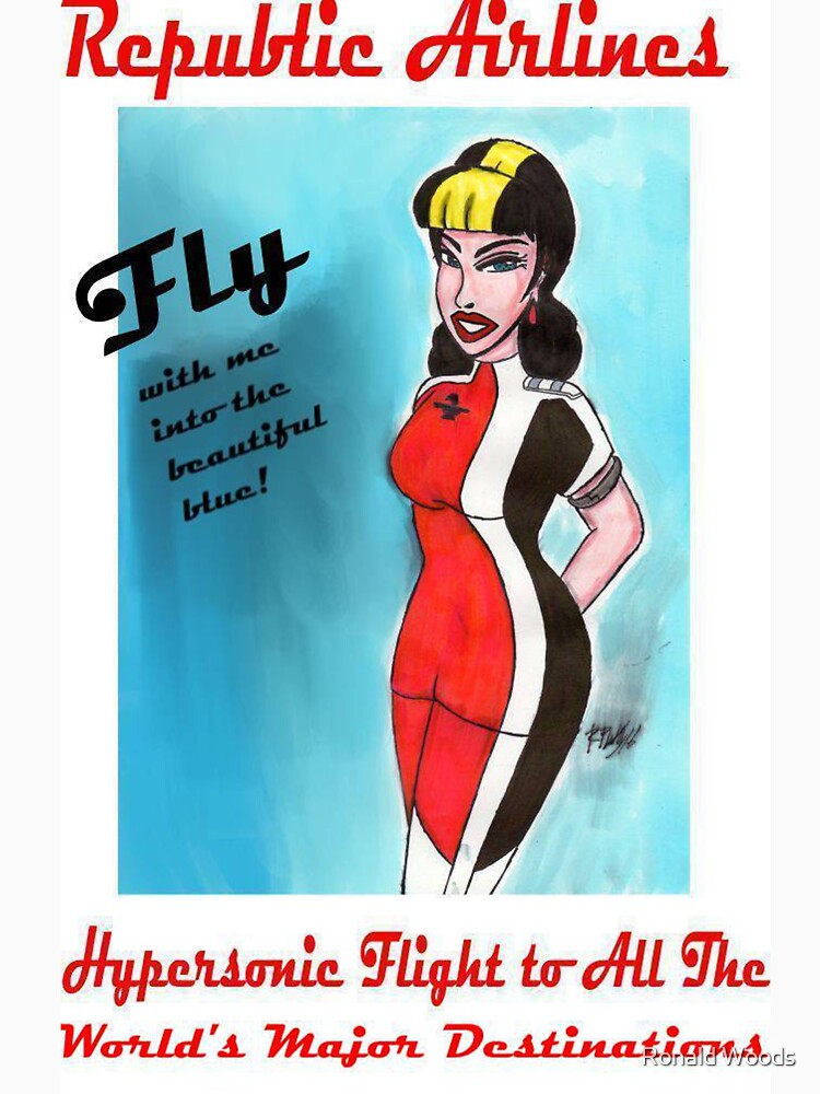 Barabera of Republic Airlines by Ronald Woods