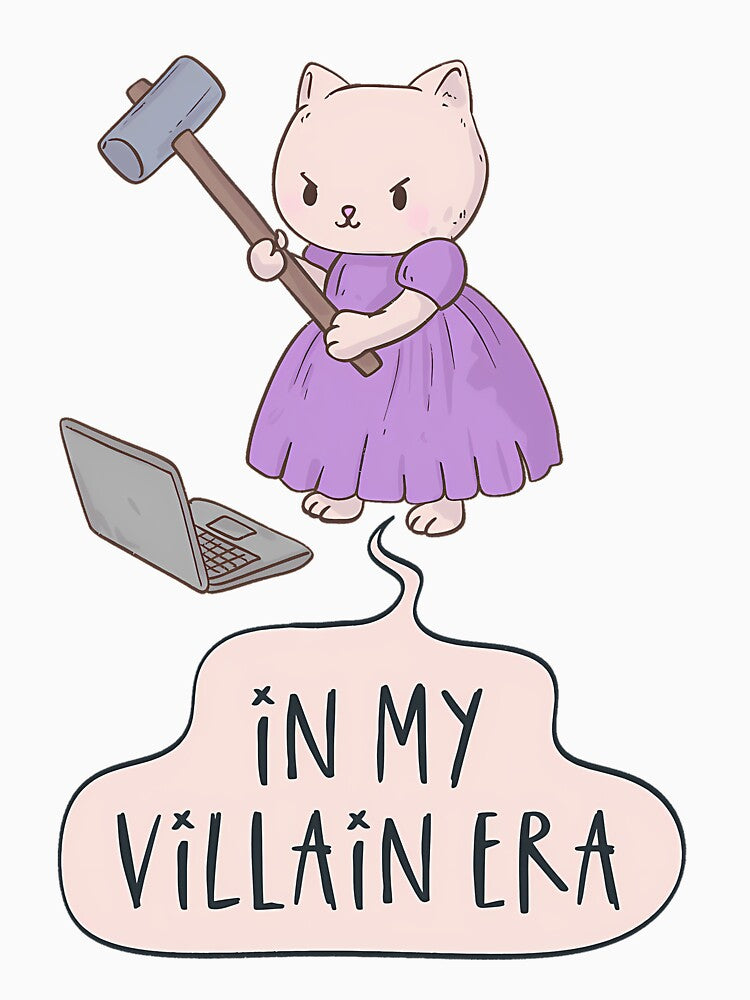 In My Villain Era Funny Angry Cat Graphic by amziwcfogwz22