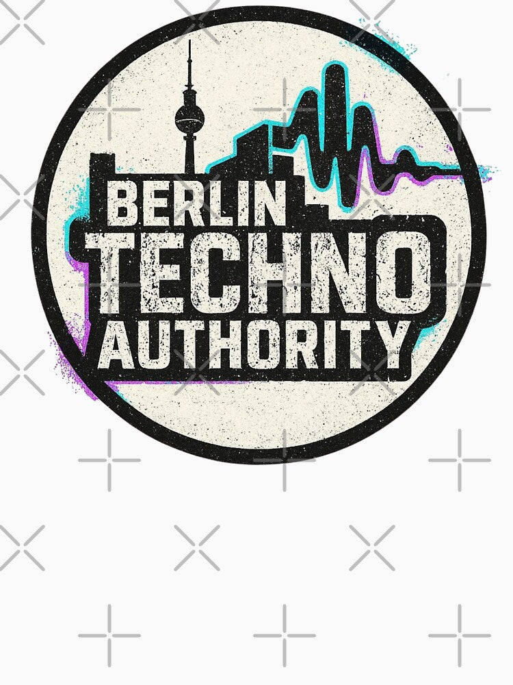 Berlin Techno Authority – Minimal Industrial Techno Logo by |TRSSHOP|