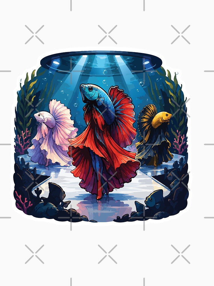 Betta Fish Fashion Show Beautiful Siamese Fighting Fish Runway by SimplePoDesign