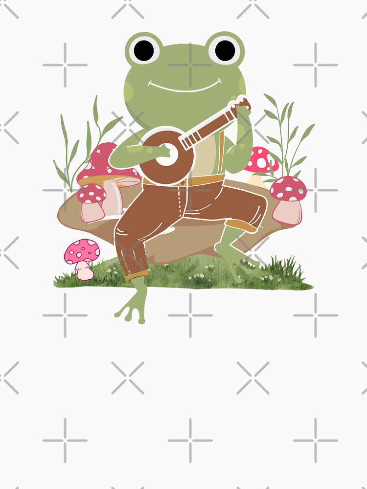 Cute Frog Playing Banjo by HappyLifeCreate