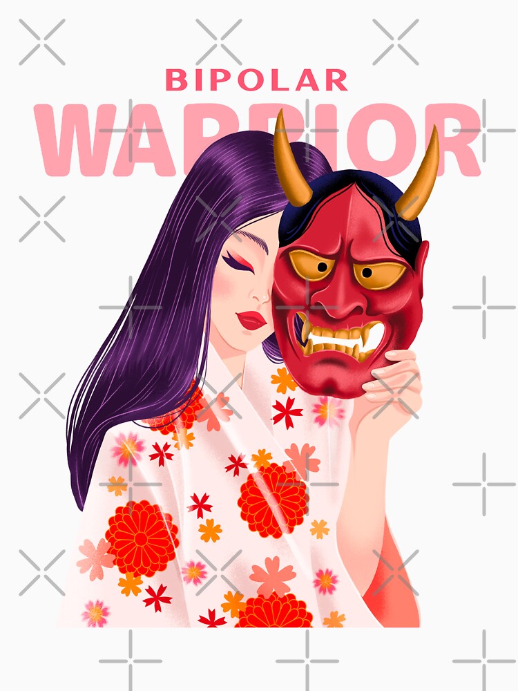 Bipolar Warrior A Japanese Woman With a Mask by Winter--Flowers