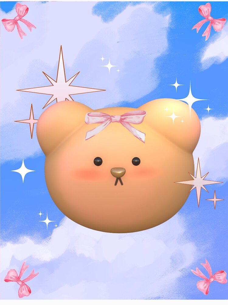 Cute Anime Teddy Bear by bowsbotanicals