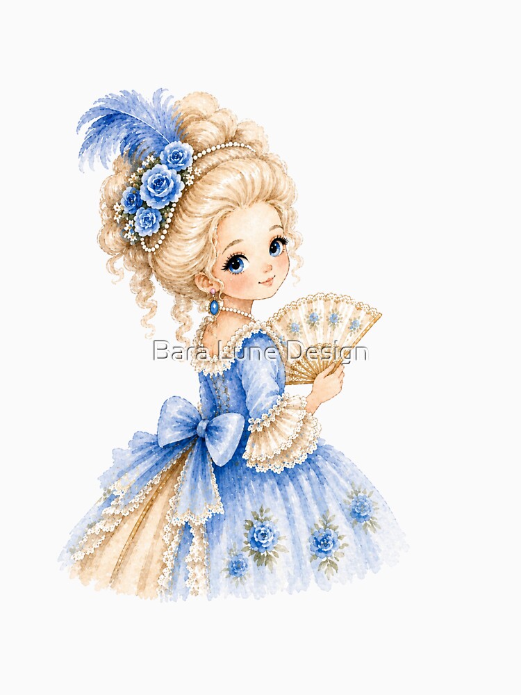 Marie Antoinette Princess Portrait by Bara Lune Design